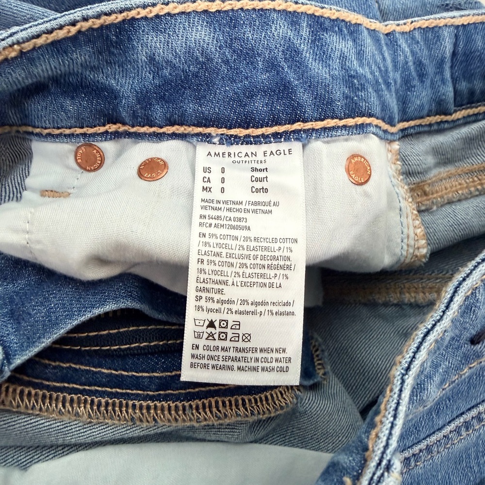 American Eagle Outfitters Medium Blue Wide-Leg Jeans - Picture 3 of 5